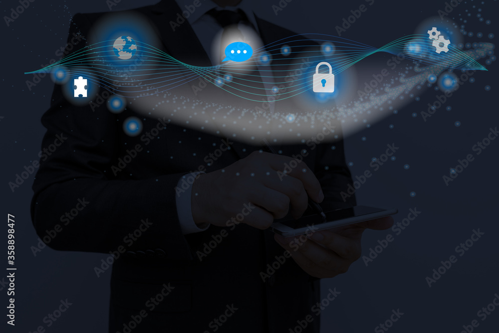 Poster graphics for web data information network security application system
