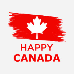 canada flag with map collage logo vector