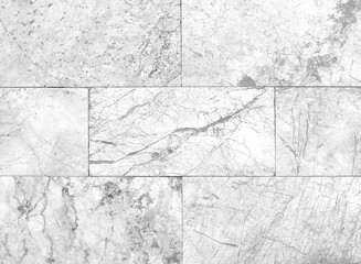 White marble tile background or texture and copy space