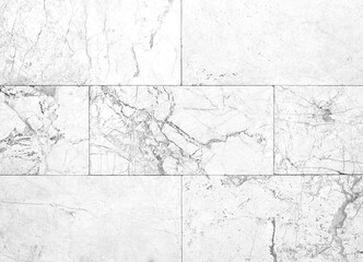 White marble tile background or texture and copy space