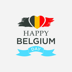 Fototapeta na wymiar company logo design happy belgium day vector