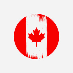 canada flag icon happy indepedence day vector