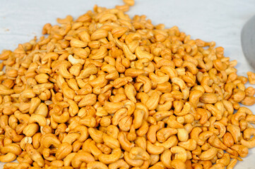 A Heap of Fried Cashew Nuts