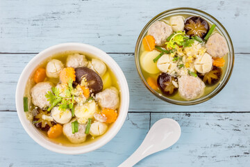 Boiled minced pork with tofu