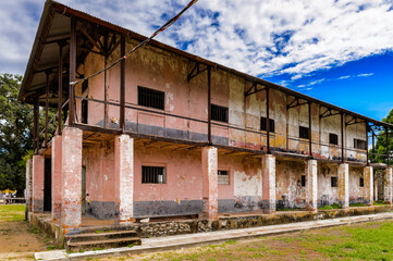 Fototapeta na wymiar Part of the Prison in Saint Laurent du Maroni, French Guiana, South America