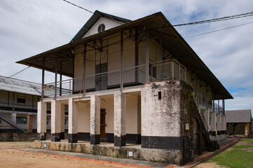 Fototapeta na wymiar Part of the Prison in Saint Laurent du Maroni, French Guiana, South America