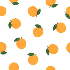 Apricot. Seamless Vector Patterns 
