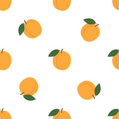 Apricot. Seamless Vector Patterns 
