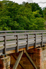 Fototapeta premium Bridge to the Castle in Nuremberg, the largest in town in Franconia, Bavaria state, Germany