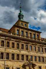 Obraz premium Architecture of Nuremberg, the largest in town in Franconia, Bavaria state, Germany