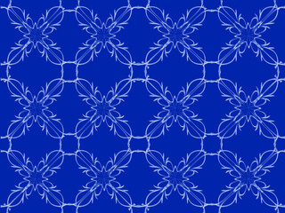 Seamless pattern design with floral background elements, beautiful ornaments, black, white, orange, pink, red, green, yellow, blue, gray, purple