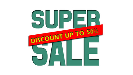 Super Sale modern Banner design template