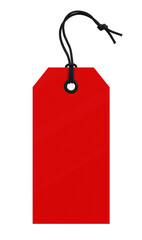 Blank price tags isolated on white background.