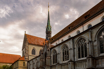Fototapeta na wymiar Beautiful architecture of Konstanz, a small town in Germany