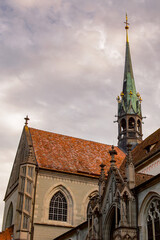 Fototapeta na wymiar Beautiful architecture of Konstanz, a small town in Germany