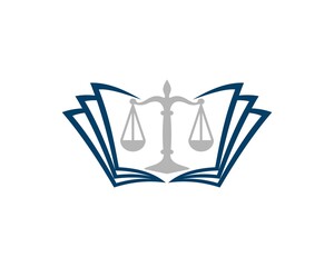 Justice book with scale