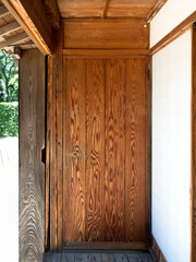 古民家の板戸