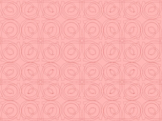 Seamless pattern design with floral background elements, beautiful ornaments, black, white, orange, pink, red, green, yellow, blue, gray, purple