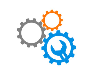 Three gear with wrench inside