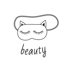 Mask for sleeping with eyes and ears.