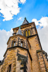 Fototapeta na wymiar It's Church in Wernigerode, a town in the district of Harz, Saxony-Anhalt, Germany