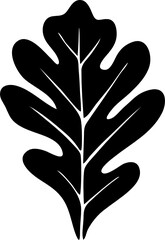 Philodendron Leaf Silhouette Vector Illustration