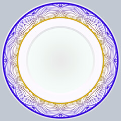 Round Ornament. Vector Illustration. For Modern Interiors Design, Wallpaper.