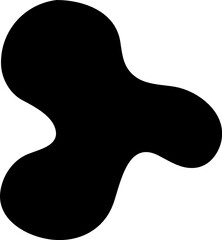 abstract solid shape blob