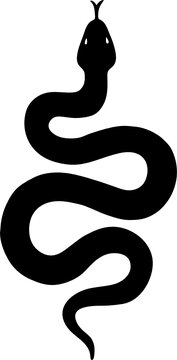 snake silhouette illustration