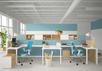 Fototapeta na wymiar modern office interior 