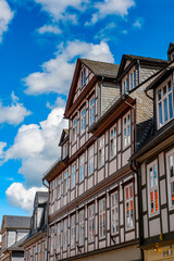 Obraz premium It's Old town of Gorlar, Lower Saxony, Germany. Old town of Goslar is a UNESCO World Heritage