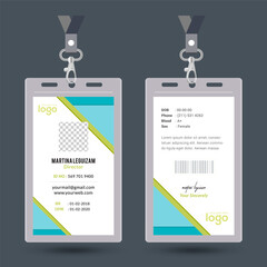 Modern & Creative ID Card Design Template.	