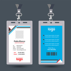 Naklejka premium Modern & Creative ID Card Design Template. 