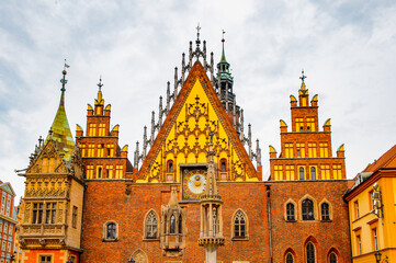 Fototapeta na wymiar It's Wroclaw Town Hall, Wroclaw, Poland