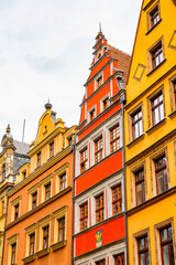 Fototapeta premium It's Architecture of the Market square in Wroclaw, Poland.