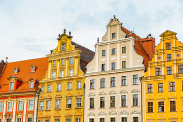 It's Architecture of the Market square in Wroclaw, Poland.