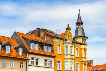Fototapeta premium It's Colorful house in Eisenach, Thuringia, Germany