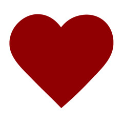 red heart flat icon vector illustration design