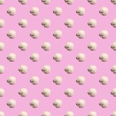 dumplings and on a pink background pattern