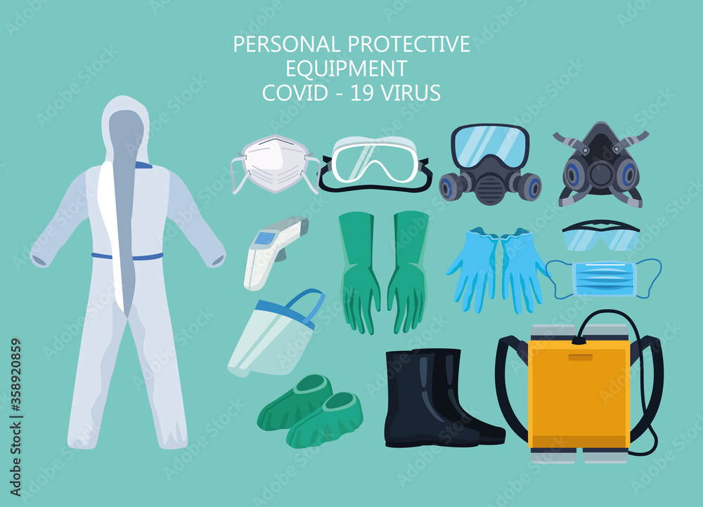 Wall mural biosafety equipment elements for covid19 protection