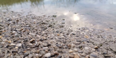 water and stones