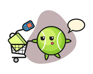 Tennis with a shopping cart