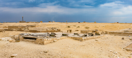 It's Ruins of the Saqqara necropolis, Egypt. UNESCO World Heritage