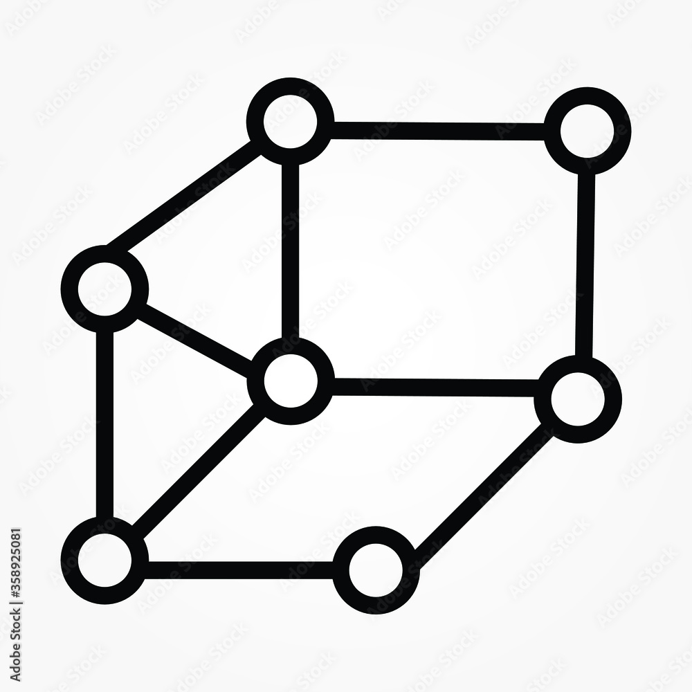 Aufkleber connections vector icon. flat blue symbol. pictogram is isolated on a white background. designed for