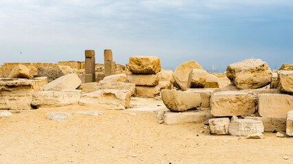 It's Ruins of the Saqqara necropolis, Egypt. UNESCO World Heritage