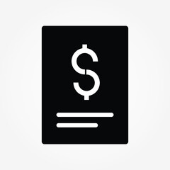 financial notes icon vector illustration
