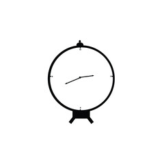 alarm clock on white background design vector