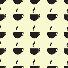 Vector design of coffee drink patterns for wallpaper, printing, etc.