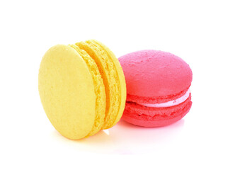 Delicious macaroon isolated on a white background