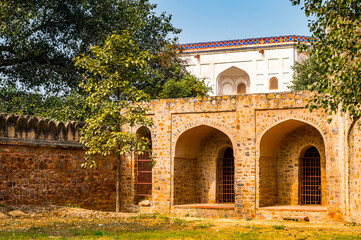 Fototapeta premium It's Part of the Humayun's Tomb complex,the tomb of the Mughal Emperor Humayun in Delhi, India. UNESCO World Heritage Site